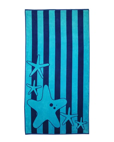 Superior Starfish Blue Beach Cotton Towel