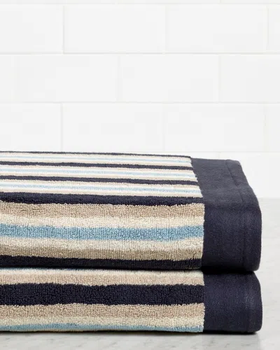 Superior Stripe 2pc Breathable Absorbent Bath Towel Set