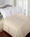 Superior Stripe Hypoallergenic Down Alternative Blanket, Full/queen In Ivory