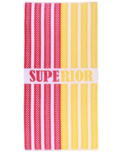Superior Striped Cotton Large Oversized Beach Towel In Multi