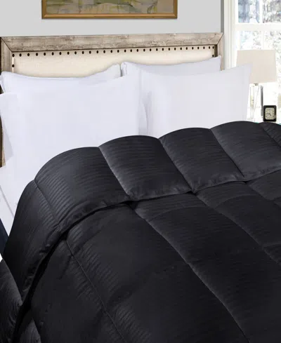 Superior Striped Down Alternative Comforter, King In Black