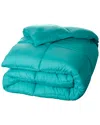 Superior Oversized Reversible All-season Down Alternative Comforter In Turquoise