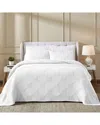 Superior Tanta Medium Weight Crinkle Woven Coverlet In White