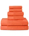 Superior Turkish Cotton 6pc Highly Absorbent Solid Towel Set In Yellow