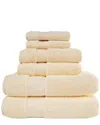 Superior Turkish Highly Absorbent Solid 6pc Ultra-plush Towel Set