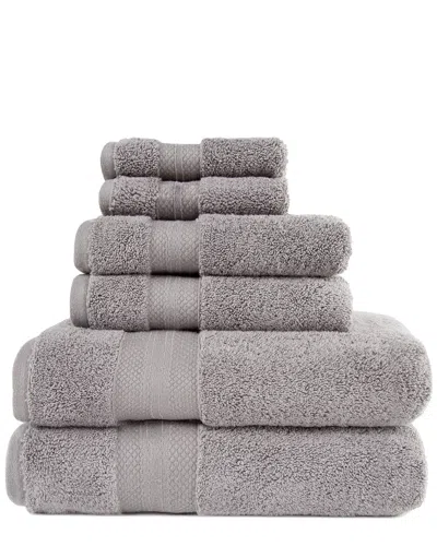 Superior Turkish Highly Absorbent Solid 6pc Ultra-plush Towel Set