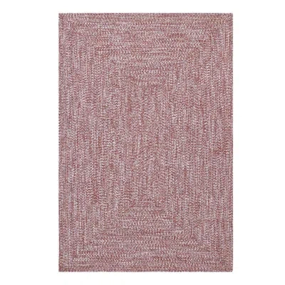 Superior Ulmer Braided Reversible Two-tone Indoor Outdoor Runner Or Area Rug In Brick