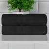 Superior Ultra Collection | 100% Cotton 2-pc. Quick Dry Bath Towel In Black