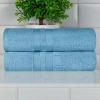 Superior Ultra Collection | 100% Cotton 2-pc. Quick Dry Bath Towel In Blue