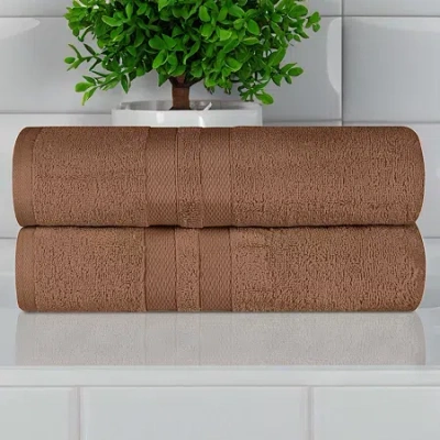Superior Ultra Collection | 100% Cotton 2-pc. Quick Dry Bath Towel In Brown
