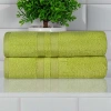 Superior Ultra Collection | 100% Cotton 2-pc. Quick Dry Bath Towel In Green