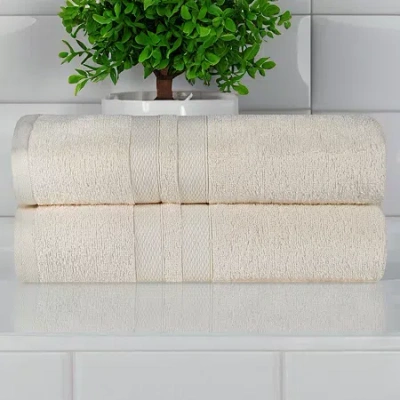 Superior Ultra Collection | 100% Cotton 2-pc. Quick Dry Bath Towel In White