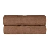 Superior Ultra Soft 2-pc Cotton Bath Sheet Set 2-pc. Bath Sheet In Brown