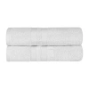 Superior Ultra Soft 2-pc Cotton Bath Sheet Set 2-pc. Bath Sheet In Silver