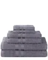 Superior Solid 6pc Absorbent Towel Set
