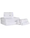 Superior Ultra Soft Assorted 8pc Absorbent Towel Set In White
