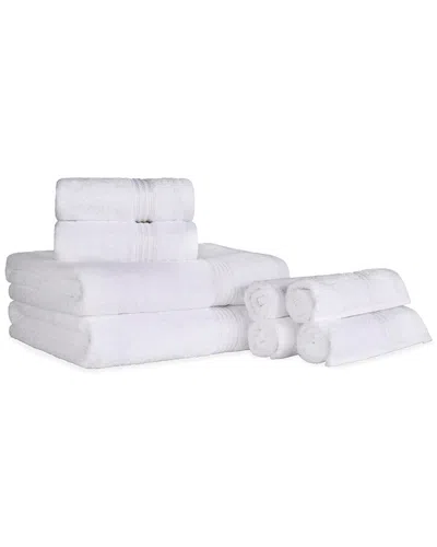 Superior Ultra Soft Assorted 8pc Absorbent Towel Set In White