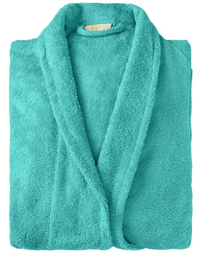 Superior Ultra-soft Terry Adult Unisex Lightweight Luxury Bathrobe In Blue