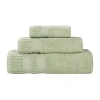 Superior Venice Collection | 100% Cotton 3-pc. Quick Dry Solid Bath Towel Set In Green