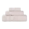 Superior Venice Collection | 100% Cotton 3-pc. Quick Dry Solid Bath Towel Set In Silver