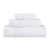 Superior Venice Collection | 100% Cotton 3-pc. Quick Dry Solid Bath Towel Set In White