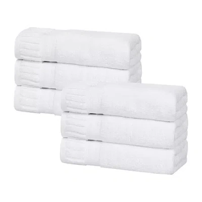 Superior Venice Collection | 100% Cotton 6-pc. Hand Towel In White