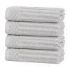 Superior Venice Collection | 6-pc. Solid Hand Towel In Silver
