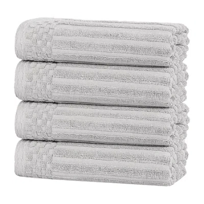 Superior Venice Collection | 6-pc. Solid Hand Towel In Silver