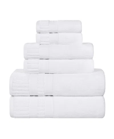 Superior Venice Cotton 6-piece Towel Set In White