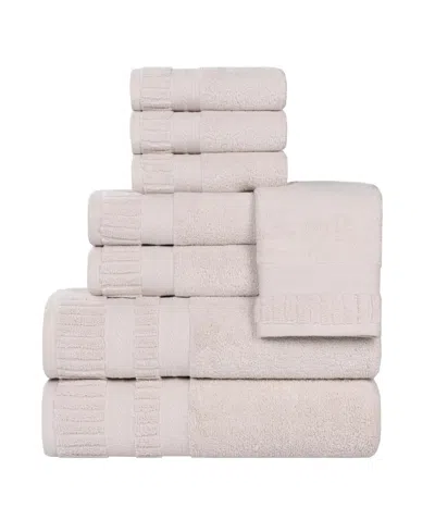 Superior Venice Cotton 8-piece Towel Set In Neutral