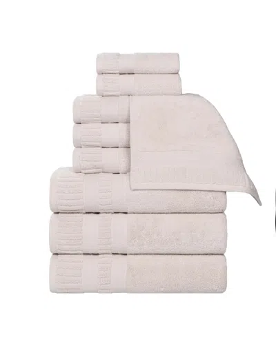 Superior Venice Cotton 9-piece Towel Set In Pink