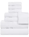 Superior Venice Zero Twist Cotton Medium Weight Soft Absorbent 8pc Towel Set