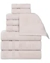 Superior Venice Zero Twist Cotton Medium Weight Soft Absorbent 9pc Towel Set