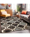 Superior Viking Contemporary Geometric Trellis Rug In Brown