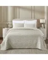 Superior Vineyard Blend Matelasse Woven Coverlet In Beige