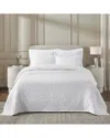 Superior Vineyard Blend Matelasse Woven Coverlet In White
