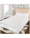Superior Waterproof Rayon From Bamboo Blend Hypoallergenic Mattress Protector In White