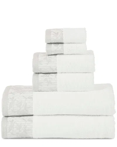 Superior Wisteria 6pc Soft Absorbent Cotton Towel Set