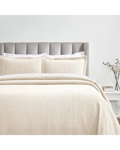 Superior Zenith Medium Weight Matelasse Bedspread Set In Neutral