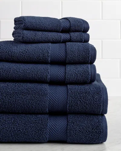 SUPERIOR SUPERIOR ZERO TWIST COTTON 6PC TOWEL SET