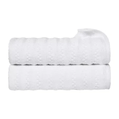 Superior Zuma Collection | 100% Cotton 2-pc. Quick Dry Bath Towel In White