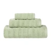 Superior Zuma Collection | 100% Cotton 3-pc. Quick Dry Solid Bath Towel Set In Green