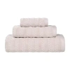 Superior Zuma Collection | 100% Cotton 3-pc. Quick Dry Solid Bath Towel Set In Silver