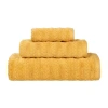 Superior Zuma Collection | 100% Cotton 3-pc. Quick Dry Solid Bath Towel Set In Yellow