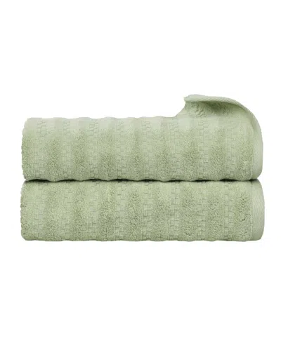 Superior Zuma Cotton 2-piece Bath Towels Set In Green