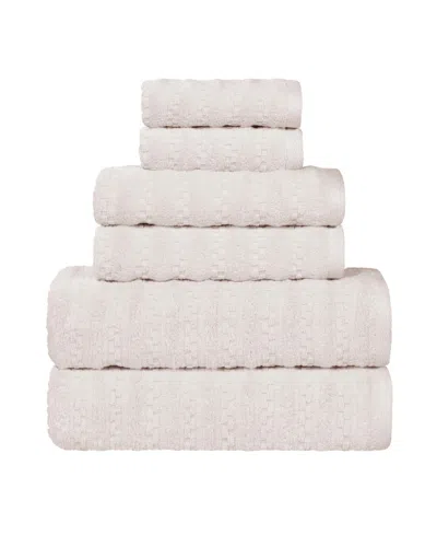 Superior Zuma Cotton 6-piece Towel Set In Brown