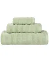 Superior Zuma Zero Twist Cotton Medium Weight Soft Absorbent 3pc Towel Set