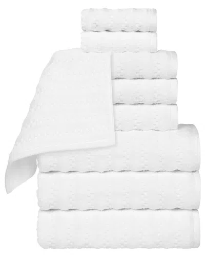 SUPERIOR SUPERIOR ZUMA ZERO TWIST COTTON MEDIUM WEIGHT SOFT ABSORBENT 9PC TOWEL SET