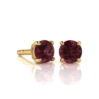 Superjeweler 1 1/2carat Gemstone Stud Earrings In Gold-classic Solitaire Gemstone Earrings All Gemstone Options