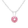 Superjeweler 1 Carat Gemstone Solitaire Pendant Necklace In Gold With Free Chain - Multiple Gemstone Options Avai
